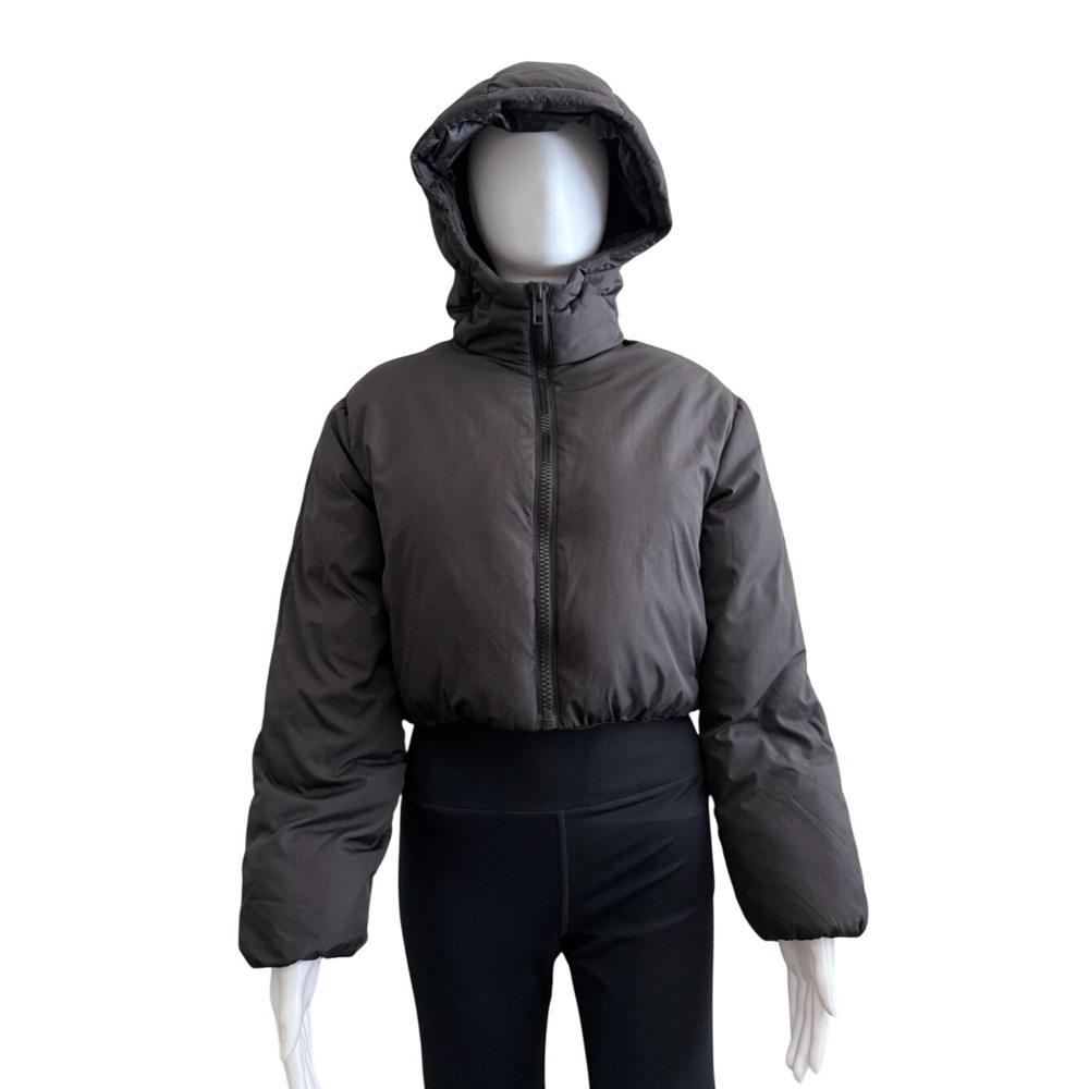 ASOS DESIGN Black Cropped Puffer Jacket Size Petite XS
